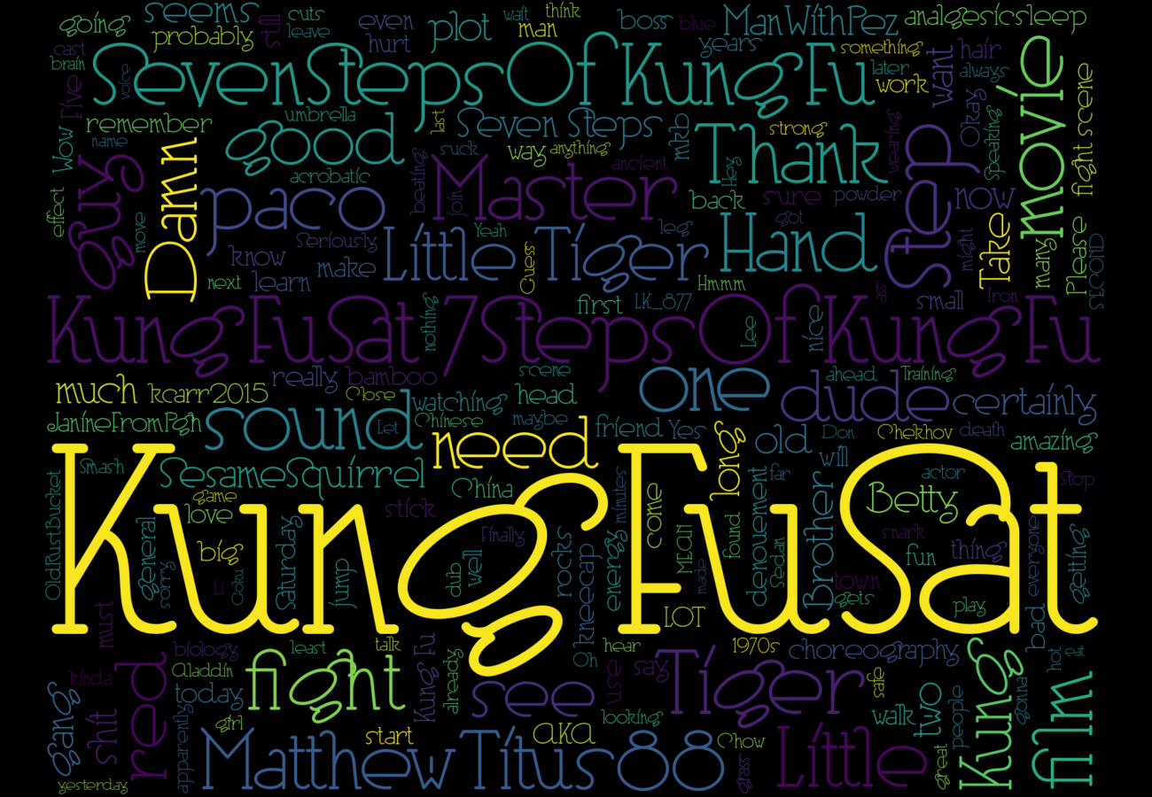 kungfu saturday as-is